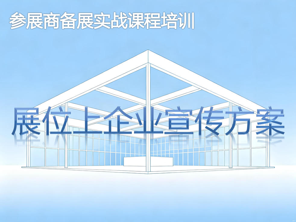 《展位上的企业宣传方案》培训课程